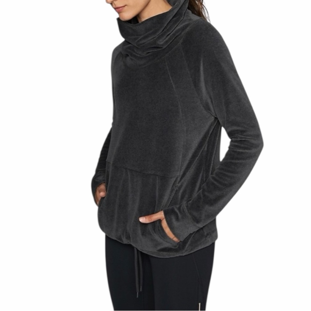 Athleta Charcoal Cowl Neck Sweater - Size XS
